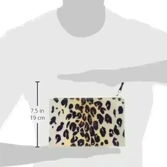 Kate Spade leopard pouch with 2 pencils eraser, sharpener nwt - Picture 2 of 2